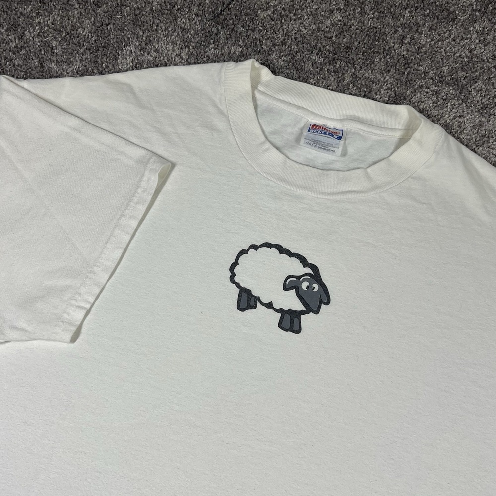 Vintage Bigwords T Shirt Mens Size XL White 90s Tech Technology Website Skate